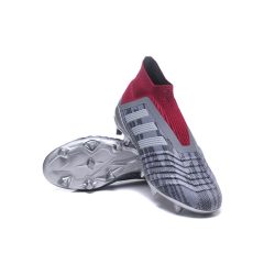 Pogba PP adidas Predator 18+ FG fodboldstøvler til børn - Grå Rød_7.jpg